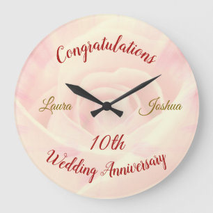 Gran reloj de aniversario Boda personalizado
