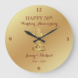 Gran reloj de aniversario de la Cruz de Oro Religi