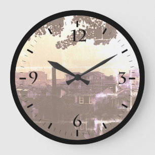 Gran reloj de la ciudad de Shanghai de China vinta