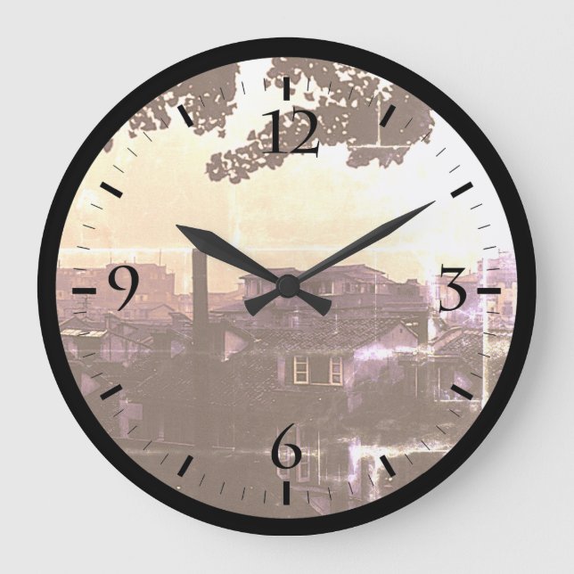 Gran reloj de la ciudad de Shanghai de China vinta (Anverso)