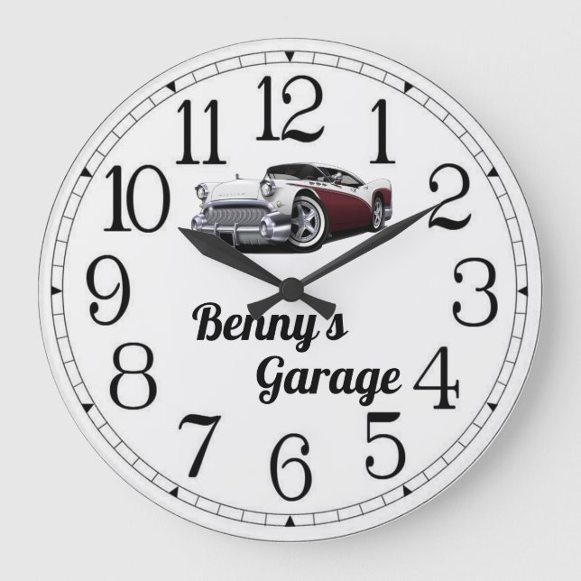 Gran reloj del garaje de auto clásico de Benny (Anverso)