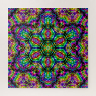Gran rompecabezas de arte fractal Kaleidoscópico