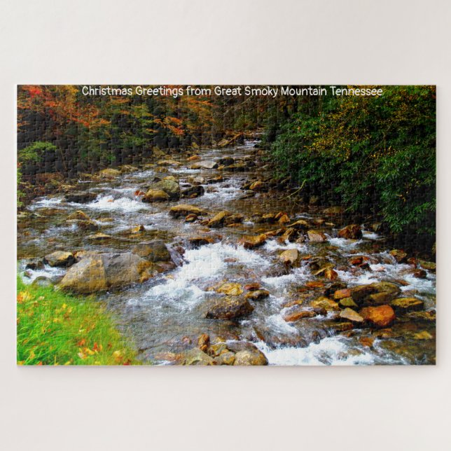 Gran rompecabezas de la montaña Smoky Tennessee (Horizontal)