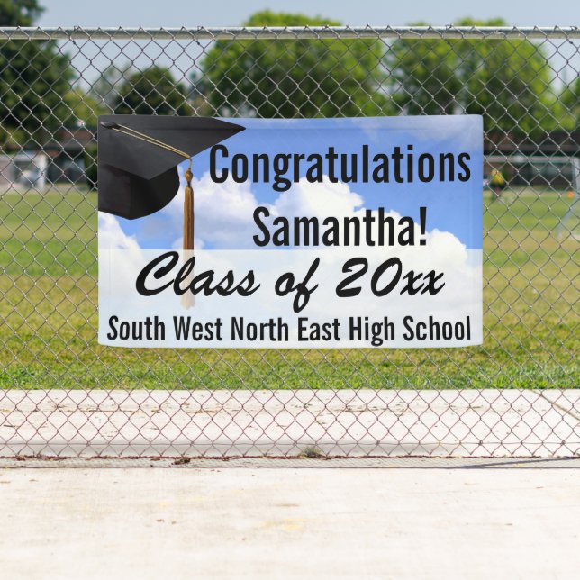 Gran Rótulo de pancarta de graduación personalizad (In situ)