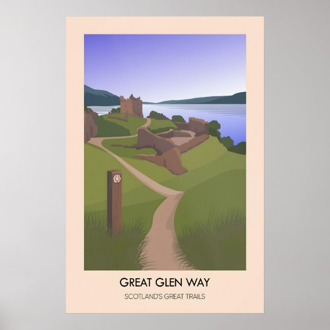 Gran ruta de Glen Escocia Grandes Senderos Póster (Frente)