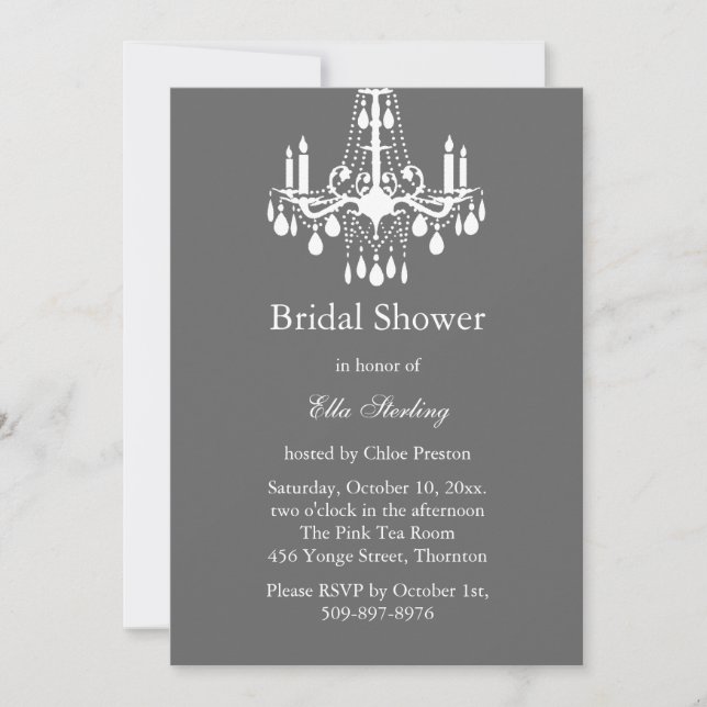 Gran Salón de Baile Invitación a la Ducha Bridal ( (Anverso)