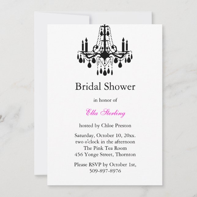 Gran Salón de Baile Invitación a la Ducha Bridal ( (Anverso)