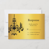 Gran Salón de Baile RSVP (dorado y negro)