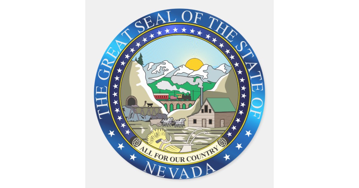Gran sello del estado de Nevada Zazzle.es