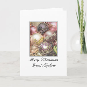 gran sobrino tarjeta de Navidad de Feliz