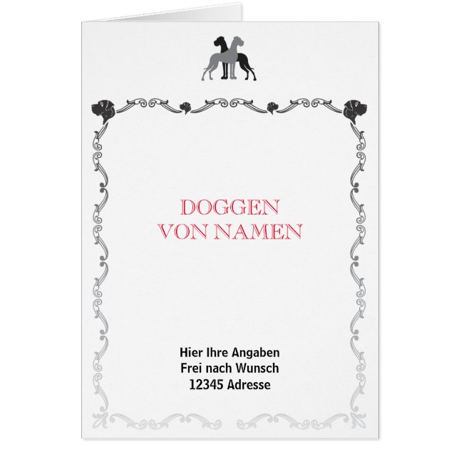 Gran tarjeta danesa (Frente)