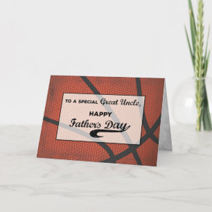 Gran tarjeta de básquetbol del Día del Padre