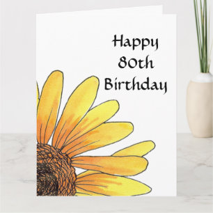 Gran tarjeta de cumpleaños 80