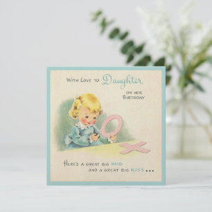 Gran tarjeta de cumpleaños Big Hug and Kiss