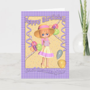 Gran tarjeta de cumpleaños de nieta - Pequeño Gi l