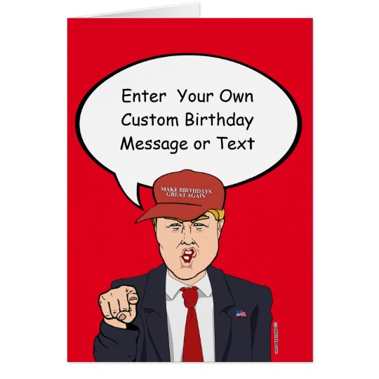 Gran tarjeta de cumpleaños del triunfo - modifique