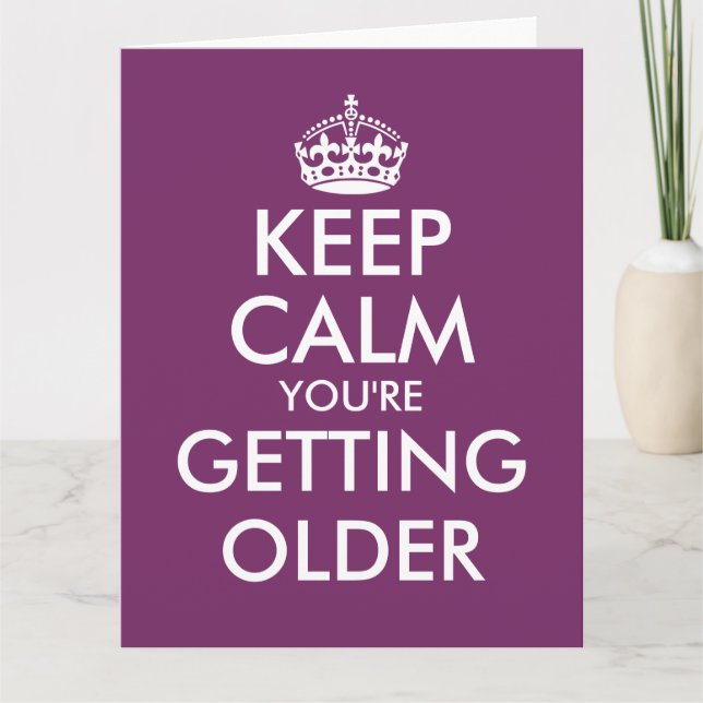 Gran tarjeta de cumpleaños divertida para hombres  (Anverso)