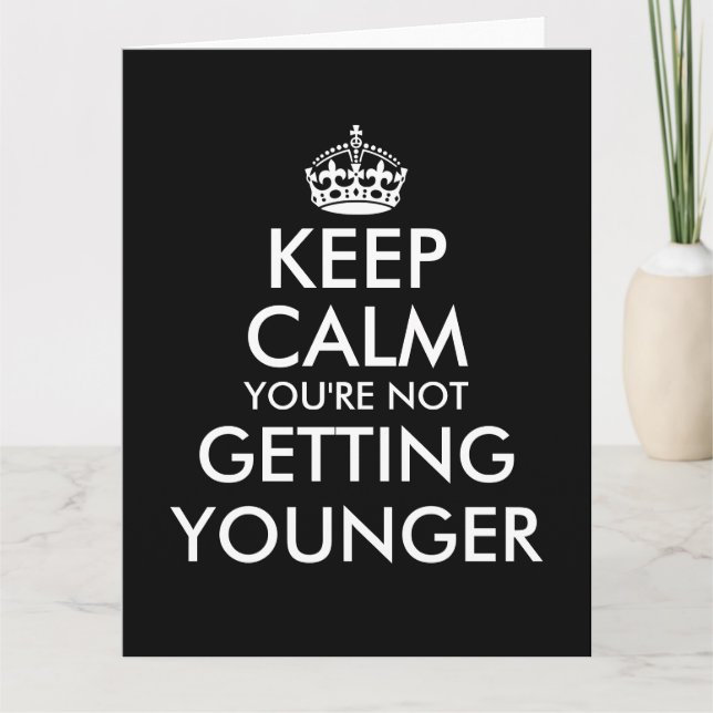 Gran tarjeta de cumpleaños humorística grande para (Anverso)