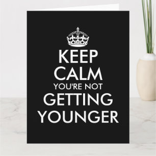 Gran tarjeta de cumpleaños humorística grande para