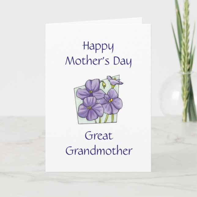 Gran tarjeta de Día de la Madre de la abuela (Anverso)