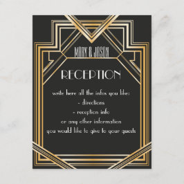 Gran tarjeta de direcciones o recepción inspirada 