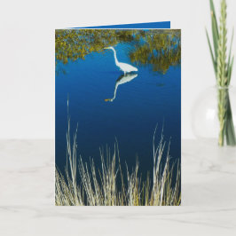 Gran tarjeta de felicitación del Egret #2