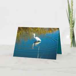Gran tarjeta de felicitación del Egret #3