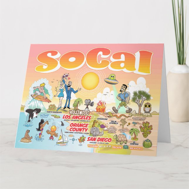 Gran tarjeta de felicitación SoCal (Anverso)