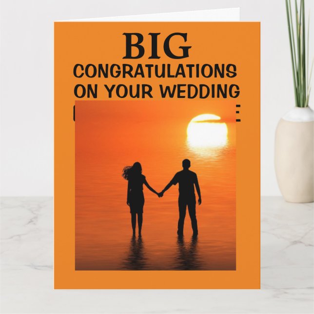 GRAN TARJETA DE FELICITACIONES AL MATRIMONIO DE BO (Anverso)