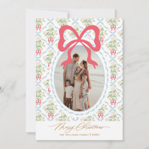 Gran tarjeta de fotografía de navidad de la Coquet