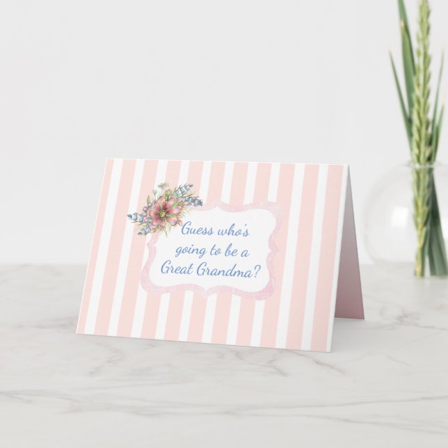 Gran tarjeta de Invitación de la abuela (Anverso)