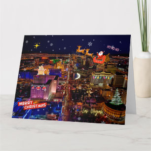 Gran tarjeta de Navidades de Las Vegas