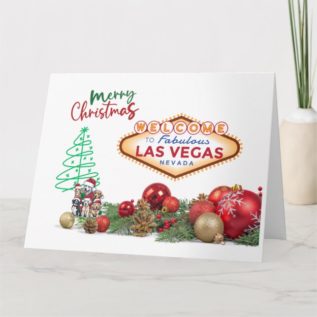 Gran tarjeta de Navidades de Las Vegas (Anverso)