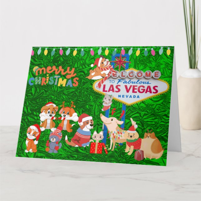 Gran tarjeta de Navidades de Las Vegas (Anverso)