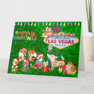 Gran tarjeta de Navidades de Las Vegas