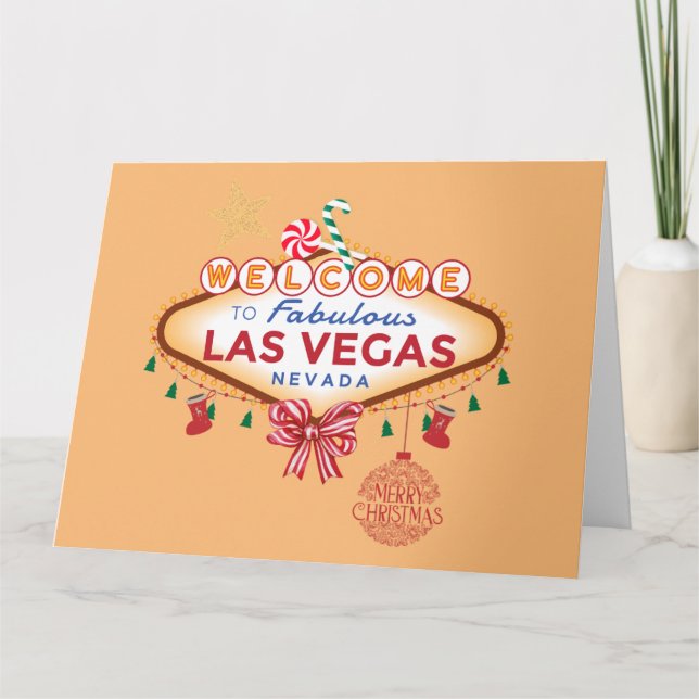 Gran tarjeta de Navidades de Las Vegas (Anverso)