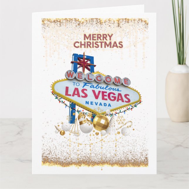 Gran tarjeta de Navidades de Las Vegas (Anverso)
