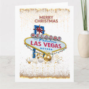 Gran tarjeta de Navidades de Las Vegas