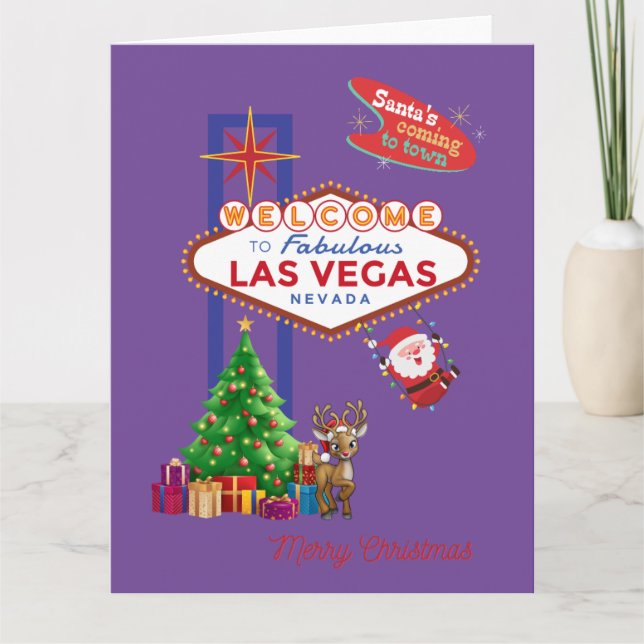 Gran tarjeta de Navidades de Las Vegas (Anverso)