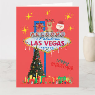 Gran tarjeta de Navidades de Las Vegas
