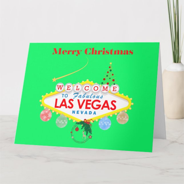 Gran tarjeta de Navidades de Las Vegas (Anverso)