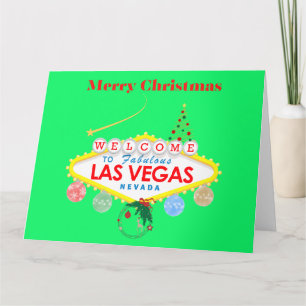 Gran tarjeta de Navidades de Las Vegas