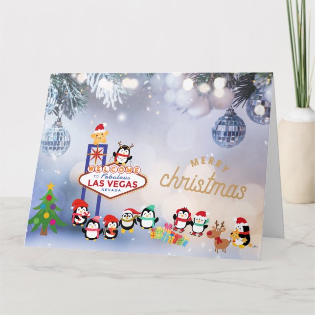 Gran tarjeta de Navidades de Las Vegas (Anverso)