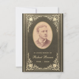 Gran tarjeta de oraciones conmemorativas del funer