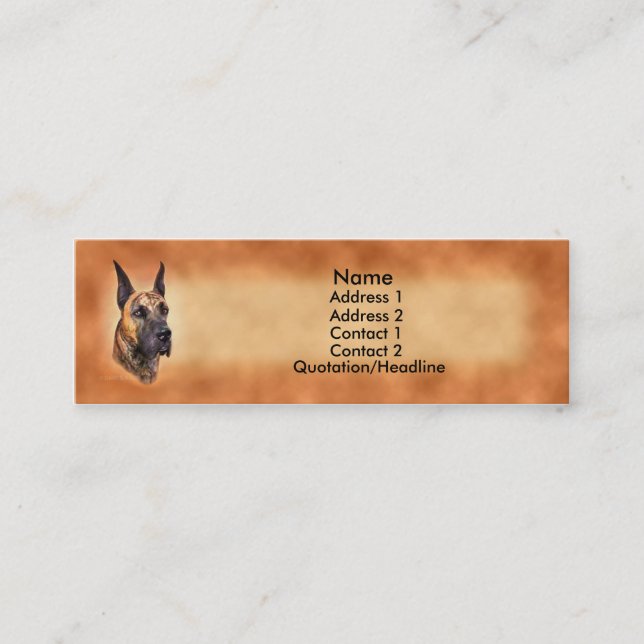 Gran tarjeta de perfil Dane Brindle Crop (Anverso)