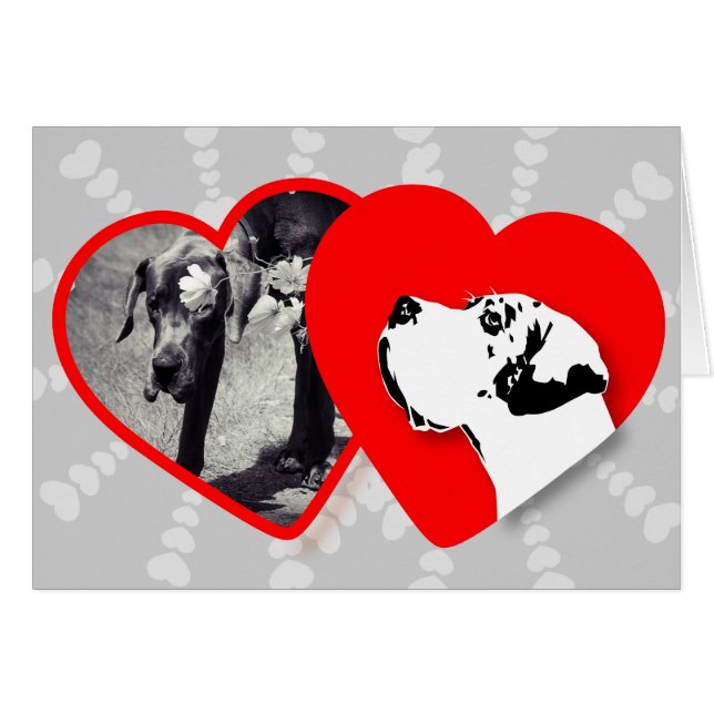 Gran tarjeta de plantilla de danés (Anverso (Horizontal))