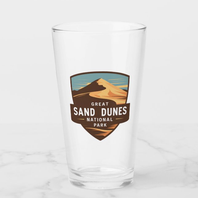 Gran tarjeta de viaje para parque nacional de duna (Anverso)