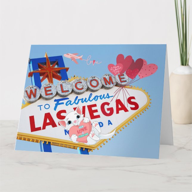 Gran tarjeta El día de San Valentín de Las Vegas (Anverso)