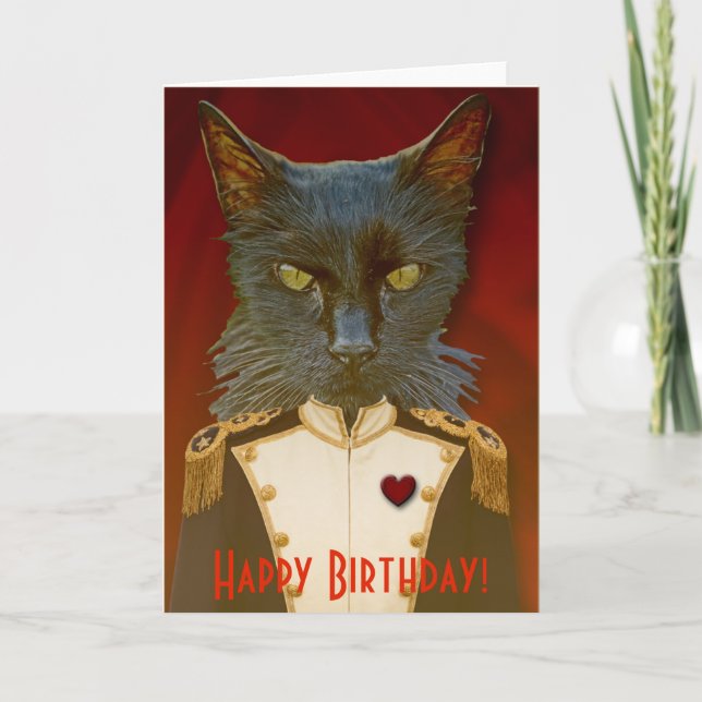 ¡Gran Tarjeta General de Cumpleaños del Gato! (Anverso)