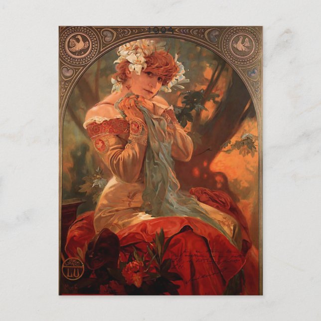 Gran tarjeta postal de época de apertura (Anverso)